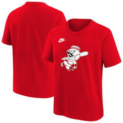 Cincinnati Reds Youth Cooperstown Collection Team Logo T-Shirt Red