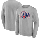 Chicago Cubs Arch Pullover Sweatshirt Gray