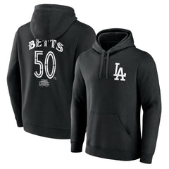 Mookie Betts Los Angeles Dodgers Mister Cartoon Name & Number Pullover Hoodie Black