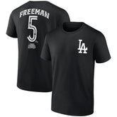 Freddie Freeman Los Angeles Dodgers Mister Cartoon Name & Number T-Shirt Black