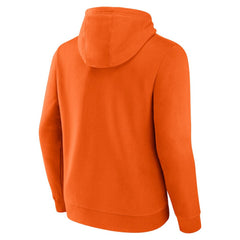 Anaheim Ducks Fanatics Primary Logo Fleece Pullover Hoodie - Orange Hoodies