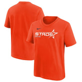 Houston Astros Youth 2025 City Connect Wordmark T-Shirt Orange
