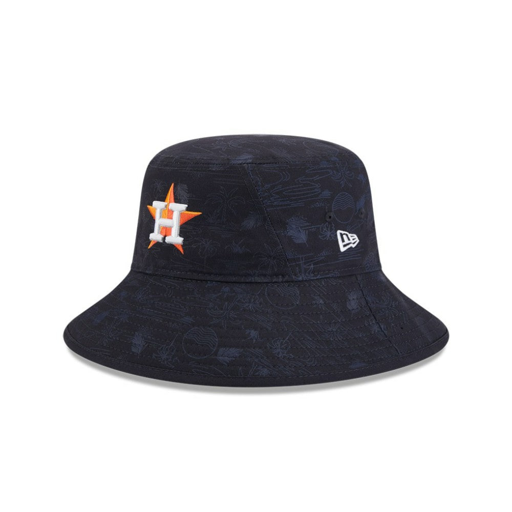 Houston Astros Youth 2025 Spring Training All Over Print Bucket Hat Navy