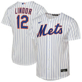 Francisco Lindor New York Mets Youth Home Replica Player Jersey White