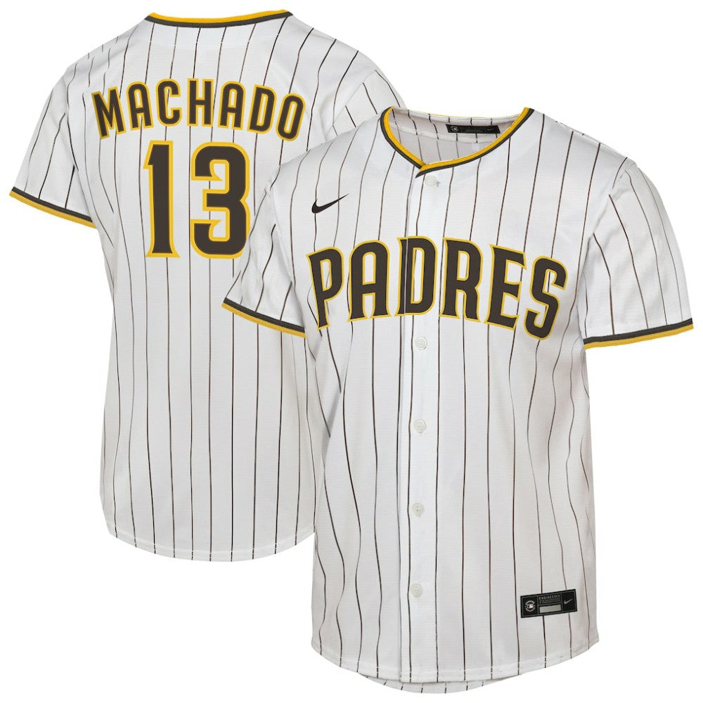 Manny Machado San Diego Padres Youth Home Replica Player Jersey White