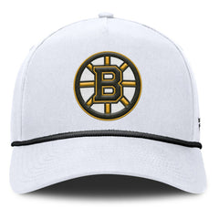 Boston Bruins Fanatics Rope A-Frame Adjustable Hat - White Hats