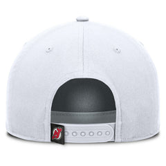 New Jersey Devils Fanatics Rope A-Frame Adjustable Hat - White Jerseys