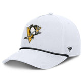 Pittsburgh Penguins Fanatics Rope A-Frame Adjustable Hat - White Hats
