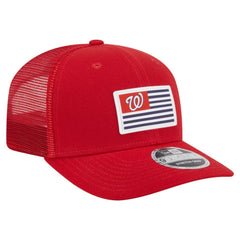 Washington Nationals Flag 9SEVENTY Stretch-Snap Hat Red