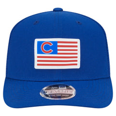 Chicago Cubs Flag 9SEVENTY Stretch-Snap Hat Royal