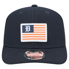 Detroit Tigers Flag 9SEVENTY Stretch-Snap Hat Navy