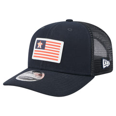 Houston Astros Flag 9SEVENTY Stretch-Snap Hat Navy