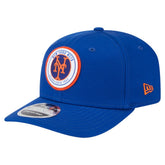 New York Mets Circle Patch 9SEVENTY Stretch-Snap Hat Royal
