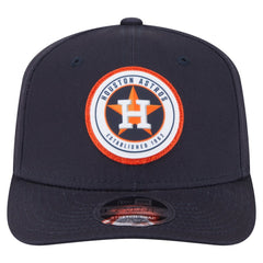 Houston Astros Circle Patch 9SEVENTY Stretch-Snap Hat Navy