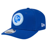 Kansas City Royals Circle Patch 9SEVENTY Stretch-Snap Hat Royal