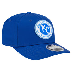 Kansas City Royals Circle Patch 9SEVENTY Stretch-Snap Hat Royal