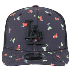 Los Angeles Dodgers Adventure Drinks Pattern 9SEVENTY Stretch-Snap Hat Black