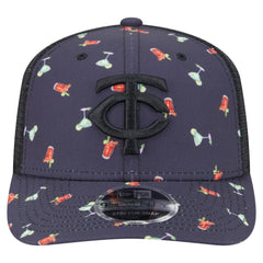 Minnesota Twins Adventure Drinks Pattern 9SEVENTY Stretch-Snap Hat Black