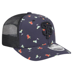 San Francisco Giants Adventure Drinks Pattern 9SEVENTY Stretch-Snap Hat Black
