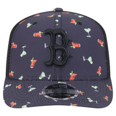 Boston Red Sox Adventure Drinks Pattern 9SEVENTY Stretch-Snap Hat Black