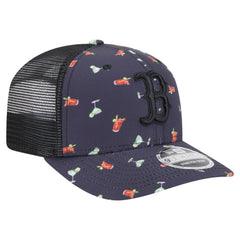 Boston Red Sox Adventure Drinks Pattern 9SEVENTY Stretch-Snap Hat Black