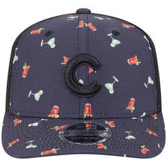 Chicago Cubs Adventure Drinks Pattern 9SEVENTY Stretch-Snap Hat Black
