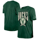 Milwaukee Bucks Throwback Vintage Boxy Mineral Wash T-Shirt - Hunter Green outlet