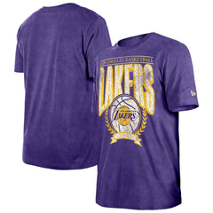 Los Angeles Lakers Throwback Vintage Boxy Mineral Wash T-Shirt - Purple outlet