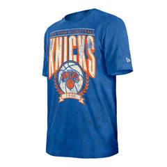New York Knicks Throwback Vintage Boxy Mineral Wash T-Shirt - Blue discount