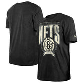 Brooklyn Nets Throwback Vintage Boxy Mineral Wash T-Shirt - Black shop