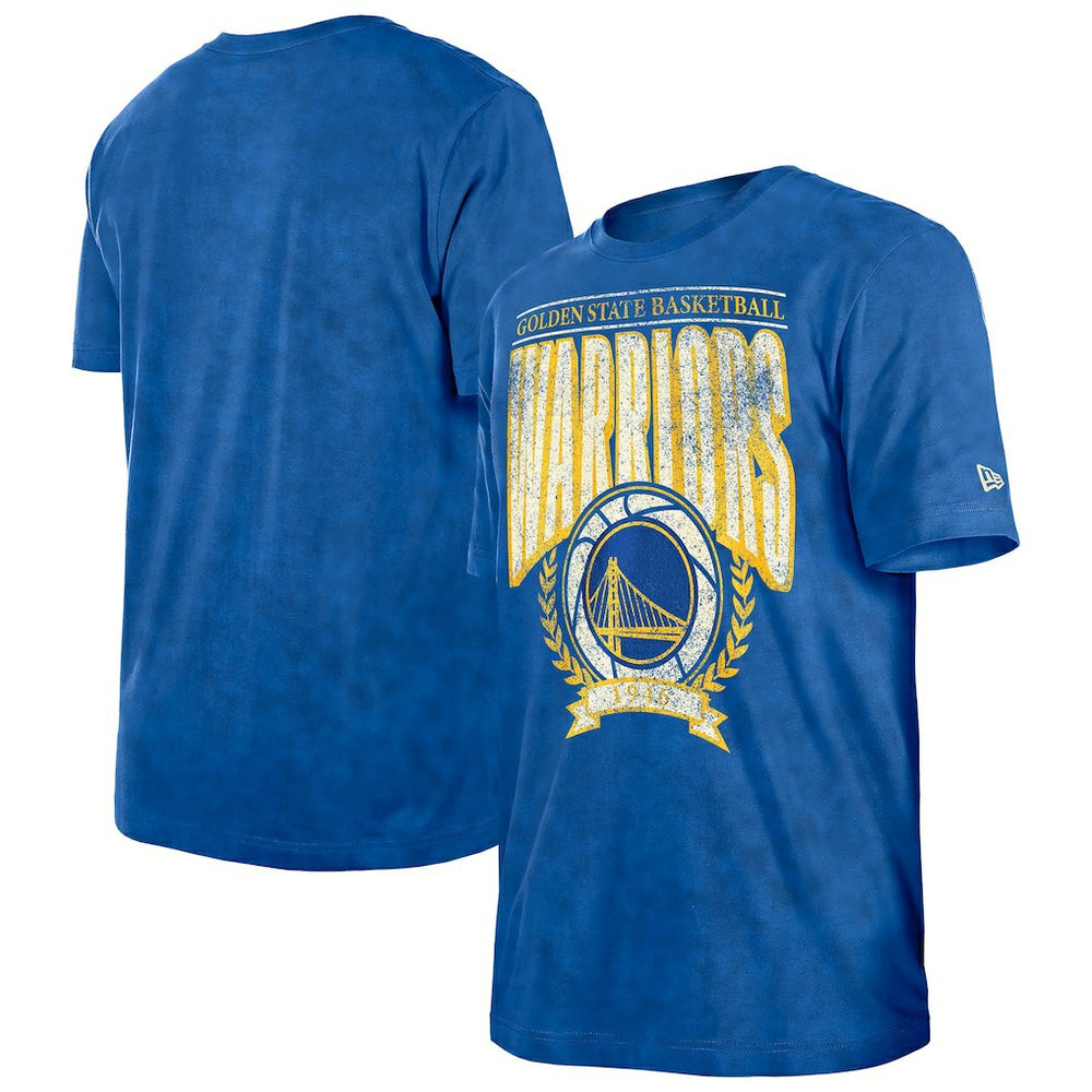 Golden State Warriors Throwback Vintage Boxy Mineral Wash T-Shirt sale - Royal discount
