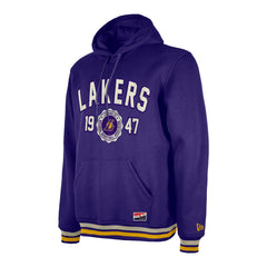 Los Angeles Lakers Throwback Vintage Pullover Hoodie - Purple outlet