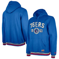Philadelphia 76ers Throwback Vintage Pullover Hoodie - Royal discount