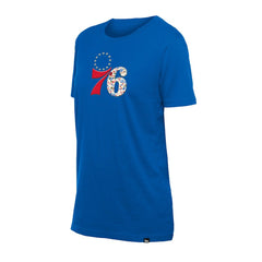 Philadelphia 76ers Women's Glam Game Flower T-Shirt - Royal cheap