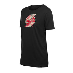Portland Trail Blazers Women's Glam Game Flower T-Shirt - Black shop