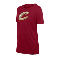 Cleveland Cavaliers Women's Glam Game Flower T-Shirt sale - Wine online