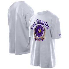 Los Angeles Lakers Throwback Prep Oversized T-Shirt - White sale