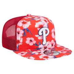 Philadelphia Phillies Adventure Pattern Golfer Trucker Snapback Hat Red