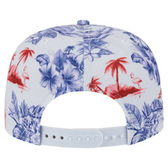 Los Angeles Angels Printed Island Golfer Snapback Hat White