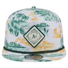 Athletics Printed Island Golfer Snapback Hat White