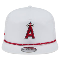 Los Angeles Angels Perforated Golfer Snapback Hat White