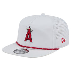 Los Angeles Angels Perforated Golfer Snapback Hat White