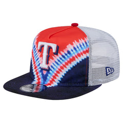 Texas Rangers Tie-Dye Golfer Trucker Adjustable Hat