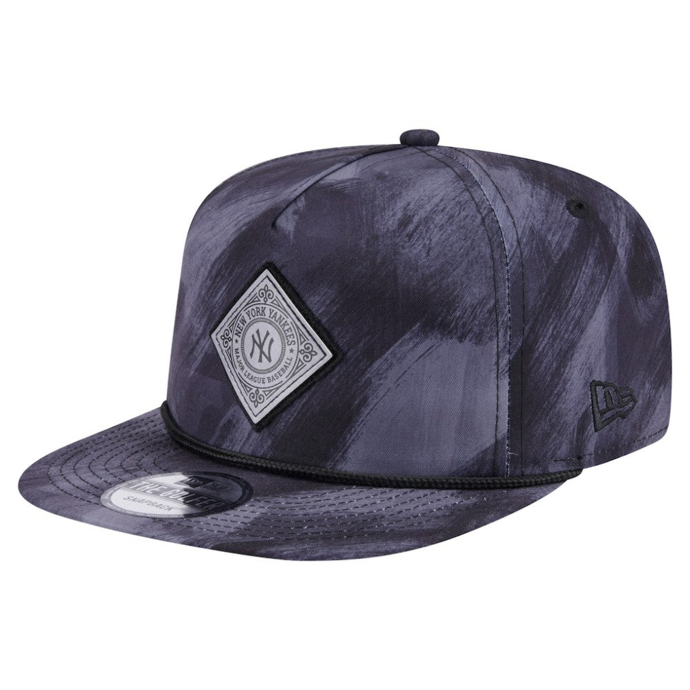 New York Yankees Printed Golfer Snapback Hat Navy