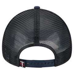 Minnesota Twins Distressed 9FORTY A-Frame Adjustable Trucker Hat White/Navy