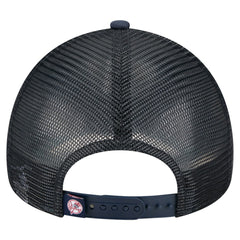 New York Yankees Distressed 9FORTY A-Frame Adjustable Trucker Hat Navy