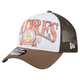 San Diego Padres Distressed 9FORTY A-Frame Adjustable Trucker Hat Brown