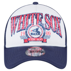 Chicago White Sox Distressed 9FORTY A-Frame Adjustable Trucker Hat White