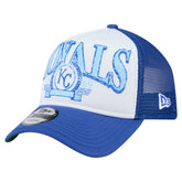 Kansas City Royals Distressed 9FORTY A-Frame Adjustable Trucker Hat Royal