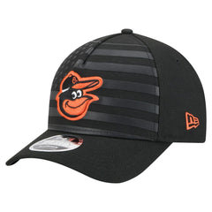 Baltimore Orioles American Flag 9FORTY M-Crown A-Frame Adjustable Hat Black